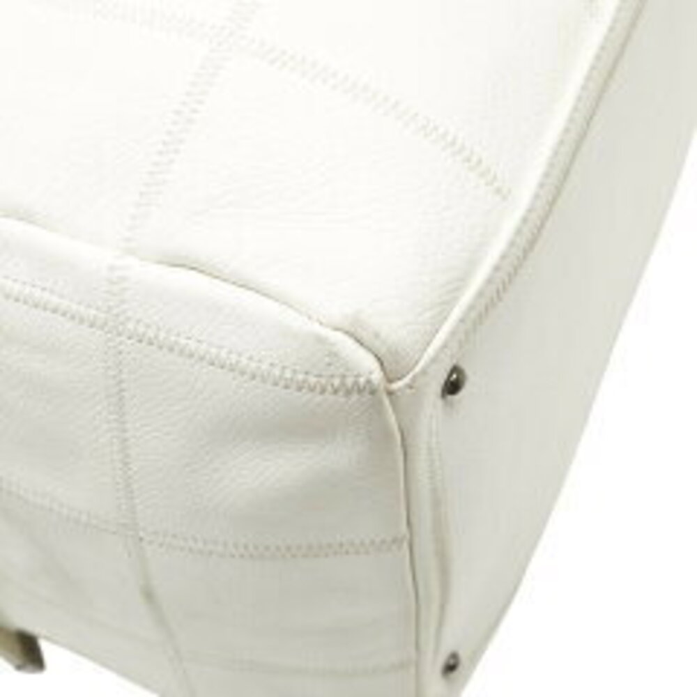 Chanel handbag mark skin Boston white Chocobar Coco caviar bag - Picture 5 of 10